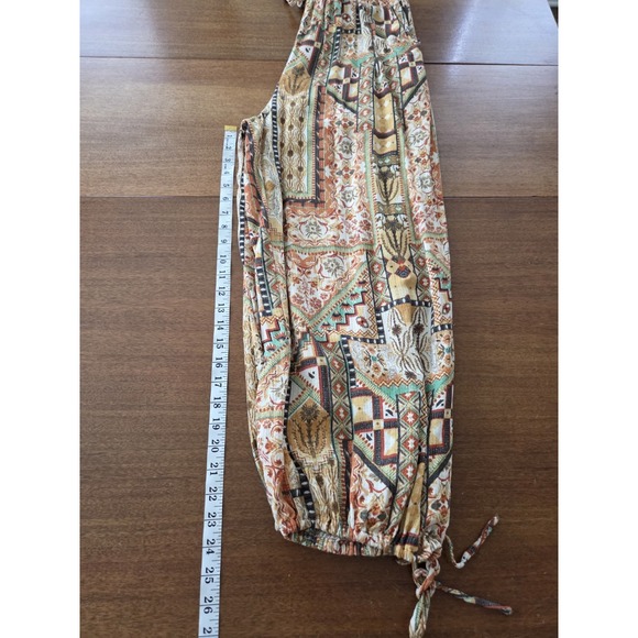 Rachel Zoe Crop Balloon Harem Pants Women's X Large Boho Artsy Ankle Cinch - Picture 9 of 13